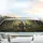 Tabby Ginger Black White Cats Sun-Dappled Forest Wildflowers - Cat Lover Gift Car Sunshade - 5
