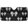 White Satin Quilted Bows - Luxury Vehicle Interior Car Sunshade - 3