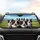 Smiling Border Collie Pack Scenic Road Trip - Dog Lover Gift for Travel Enthusiasts Car Sunshade - 4