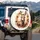 Donkey Holding Wine Glass Expressive Face - Farmhouse Animal Lover Car Decor Gift Spare Tire Cover - 3