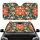 Red-Orange Flowers Yellow Centers Green Leaves Botanical - Car Decor Lifestyle Gift Car Sunshade - 1