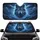 Majestic Wolf Blue Gold Eyes Tumultuous Storm Lightning - Wildlife Lover Gift Car Sunshade - 1