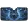 Majestic Wolf Blue Gold Eyes Tumultuous Storm Lightning - Wildlife Lover Gift Car Sunshade - 3
