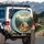 Camping is My Life Rustic Mountain Scene - Outdoor Adventure Gift Spare Tire Cover - 3