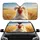 White Hen Pigtails Golden Wheat Field - Farmhouse Decor Gift for Hen Lover Car Sunshade - 1