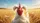 White Hen Pigtails Golden Wheat Field - Farmhouse Decor Gift for Hen Lover Car Sunshade - 7