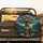 Vintage Camper Van Glowing Tree Pond Starry Night - Camping Lifestyle Gift for Camper Spare Tire Cover - 2