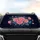 Lush Pink Roses Rose Buds Golden Centers Blue Green Leaves Midnight Blue Car Sunshade - 4
