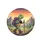 Green Turtle Hiking Mountain Path Sunset Sky - Outdoor Adventure Gift Spare Tire Cover - 4