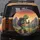 Green Turtle Hiking Mountain Path Sunset Sky - Outdoor Adventure Gift Spare Tire Cover - 5