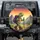Green Turtle Hiking Mountain Path Sunset Sky - Outdoor Adventure Gift Spare Tire Cover - 1