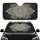 Mandala Medallion Paisley Floral Teardrop Botanical Scrollwork - Boho Lifestyle Gift Car Sunshade - 1