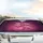 Pink Flamingos Feather Detail Botanical Water Ripples Glitter Hearts - Car Decor Gift Car Sunshade - 5