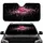 Elegant Pink Flamingo Fuchsia Feathers Glittering Cosmic Night Sky - Wildlife Lover Gift Car Sunshade - 1