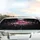 Elegant Pink Flamingo Fuchsia Feathers Glittering Cosmic Night Sky - Wildlife Lover Gift Car Sunshade - 5