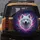 Majestic Fluffy Samoyed Dog Luminous Plasma Swirls Cosmic Void - Dog Lover Gift Spare Tire Cover - 5