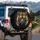 Majestic Golden Tiger Head Golden Yellow Eyes Black Stripes Golden Fur Car Decor Wildlife Lover Spare Tire Cover - 4