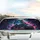 Cyberpunk Wolf Neon Electric Energy - Sci-Fi Fan Tech Lover Gift Car Sunshade - 5