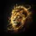 Majestic Golden Crowned Lion Head Intense Gaze with Glowing Mane - Upscale Vehicle Style Spare Tire Cover - 6