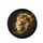 Majestic Golden Crowned Lion Head Intense Gaze with Glowing Mane - Upscale Vehicle Style Spare Tire Cover - 4