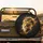 Majestic Golden Crowned Lion Head Intense Gaze with Glowing Mane - Upscale Vehicle Style Spare Tire Cover - 2