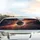 Crescent Moon Craters Nebula Stars Galaxy - Celestial Space Lover Gift Car Sunshade - 5