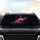 Fuchsia Pink Flamingo Cosmic Silver Shimmer Bokeh Glitter - Wildlife Lover Gift Car Sunshade - 4