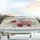 Dusty Rose Peonies Crimson Roses Blush Rosebuds Sage Green Vines Car Decor Gift Car Sunshade - 5
