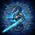 Armored Dragon Luminous Sapphire Sword Blue Gems - Fantasy Lover Adventure Lifestyle Gift Spare Tire Cover - 6
