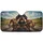 Joyful Dachshund Pack Open Road Hills - Adventure Lover Gift for Dog Lover Car Sunshade - 3