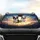 Excited Border Collie Australian Shepherd Dogs - Joyful Adventure Dog Lover Gift Car Sunshade - 4