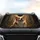 Pembroke Welsh Corgi Alert Expression Golden Fur - Forest Light Rays Corgi Lover Gift Car Sunshade - 4