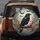 Black Raven Autumn Flowers Bats Full Moon - Wildlife Lover Gift Spare Tire Cover - 5