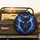 Dark Wolf Head Electric Blue Purple Energy - Wildlife Lover Gift for Wolf Lovers Spare Tire Cover - 2