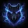 Dark Wolf Head Electric Blue Purple Energy - Wildlife Lover Gift for Wolf Lovers Spare Tire Cover - 6