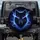 Dark Wolf Head Electric Blue Purple Energy - Wildlife Lover Gift for Wolf Lovers Spare Tire Cover - 1