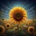 Realistic Field of Sunflowers Twilight Sky - Outdoor Lover Gift Spare Tire Cover - 6