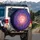 Glowing Moon Butterfly Swarm - Celestial Night Sky Decor for Butterfly Lovers Spare Tire Cover - 3