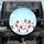 Black White Cartoon Cats Pink Cheeks Snail Cupcake Hearts - Cat Lover Everyday Accessory Spare Tire Cover - 1