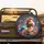 Grinning Cartoon Horse Orange Mane Blue Eyes - Horse Lover Gift Spare Tire Cover - 2
