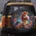 Grinning Cartoon Horse Orange Mane Blue Eyes - Horse Lover Gift Spare Tire Cover - 5