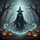 Witch Jack-o'-Lanterns Spiders Gnarled Trees - Halloween Decor Gift Spare Tire Cover - 6