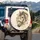 Horse Eye Leather Bridle Silver Bits - Rustic Equestrian Car Decor Spare Tire Cover - 3