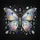 Iridescent Opal Gemstone Gold Filigree Butterfly - Wildlife Lover Gift Spare Tire Cover - 6