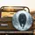 Majestic Black Wolf Glowing Eyes Snow Winter Forest - Wildlife Lover Gift Spare Tire Cover - 2