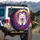 Puppy Breaking Edge Crystalline Fragments Cosmic Swirl - Animal Lover Car Enthusiast Gift Spare Tire Cover - 3