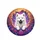 Puppy Breaking Edge Crystalline Fragments Cosmic Swirl - Animal Lover Car Enthusiast Gift Spare Tire Cover - 4