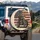 Chopper Motorcycle Skull Distressed Flag Patriotic Decor for Bikers Spare Tire Cover - 3
