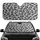 Pristine White Black Snow Leopard Jaguar Fur - Luxury Car Decor Gift Car Sunshade - 1