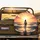 Majestic Figure Walking Ocean Sunset - Travel Essentials Spare Tire Cover - 2